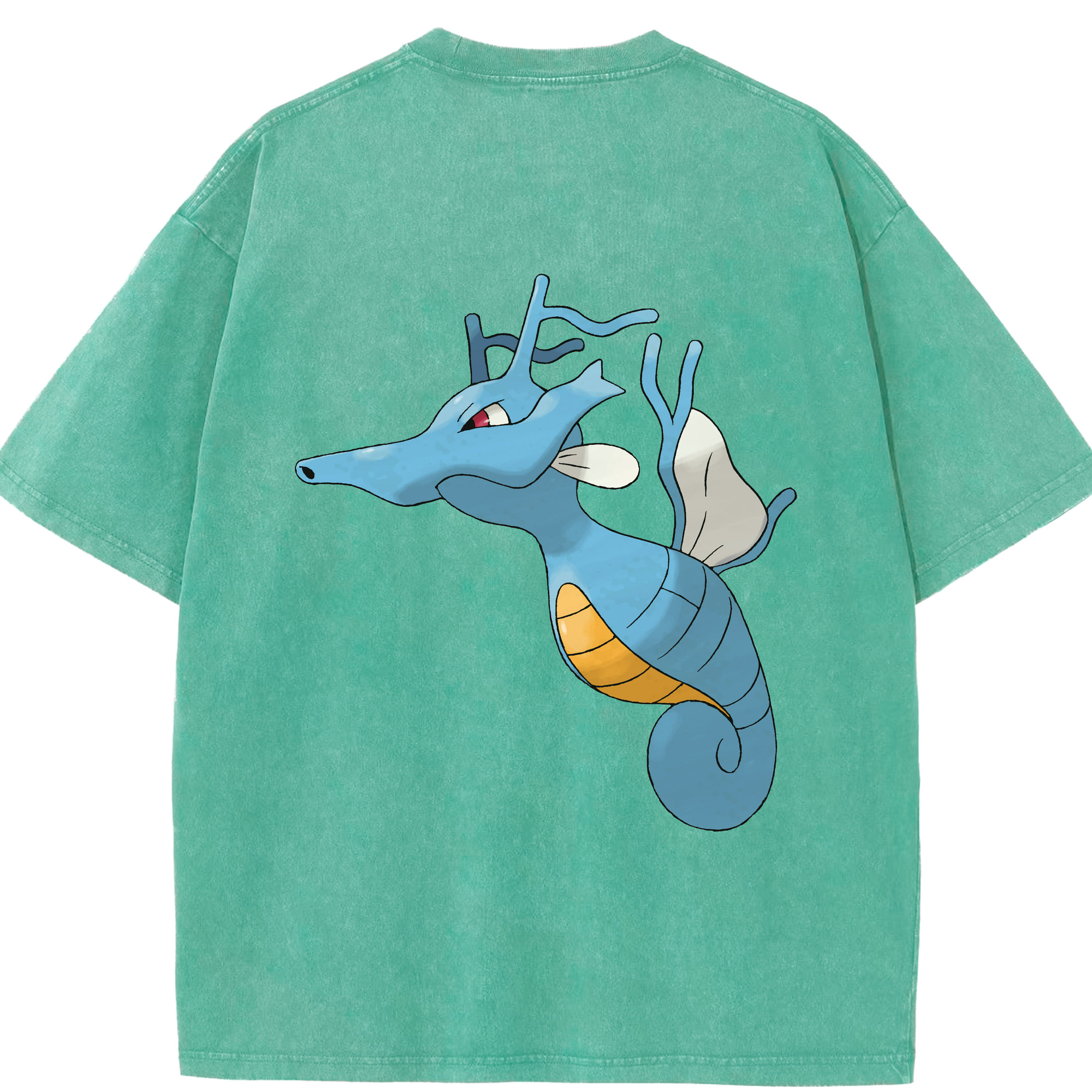（画像用） ポケットモンスター Pokémon 綿100% ヴィンテージ風 半袖Tシャツ（背面プリント）